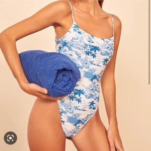 Blue and white reformation one piece